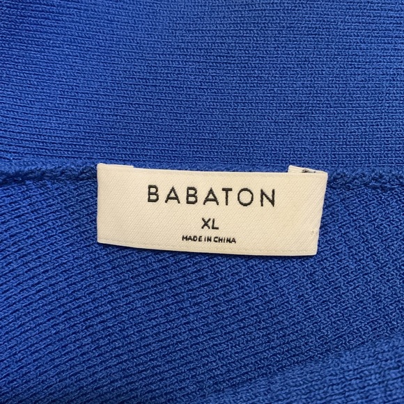 ARITZIA BABATON Sculpt Knit Criss Cross Cropped Tank Blue Size XL - Picture 6 of 11